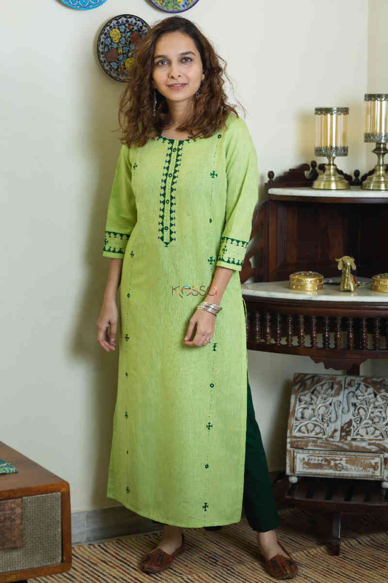 Image for Kusvaa Ws775 Mirha Straight Kurta Look