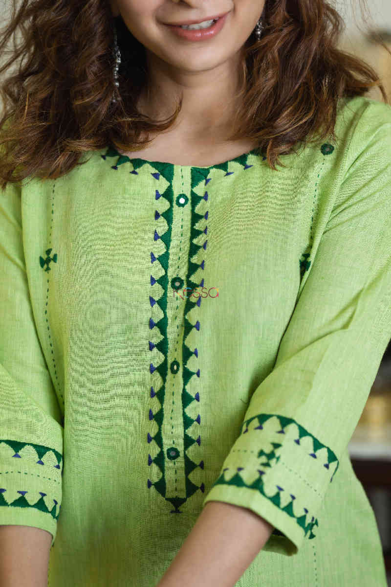 Image for Kusvaa Ws775 Mirha Straight Kurta Sleeves