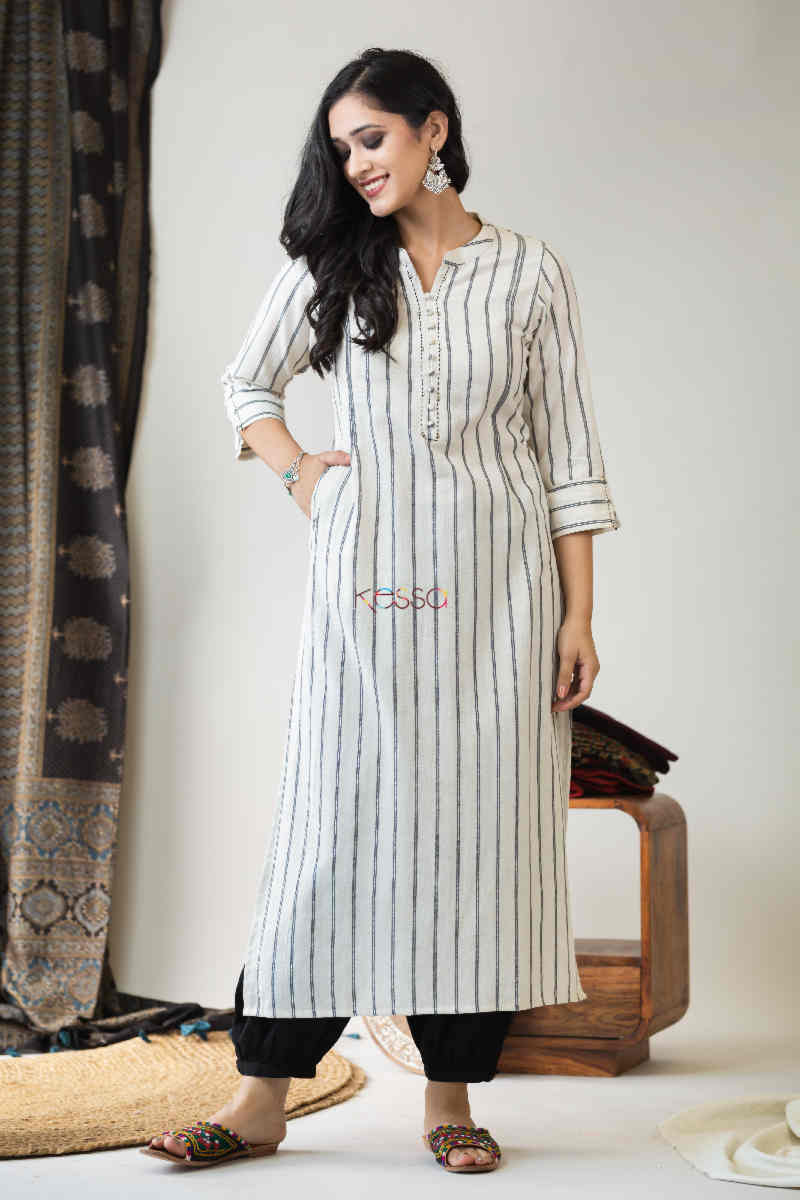 Image for Kusvaa Ws777 Palaksh Straight Kurta Front
