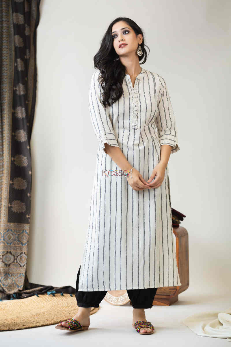 Image for Kusvaa Ws777 Palaksh Straight Kurta Look