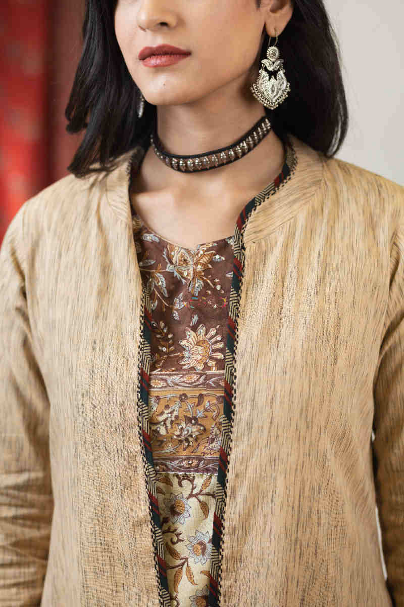 Image for Kusvaa Ws779 Ishmat Reversible Jacket Reverse Closeup