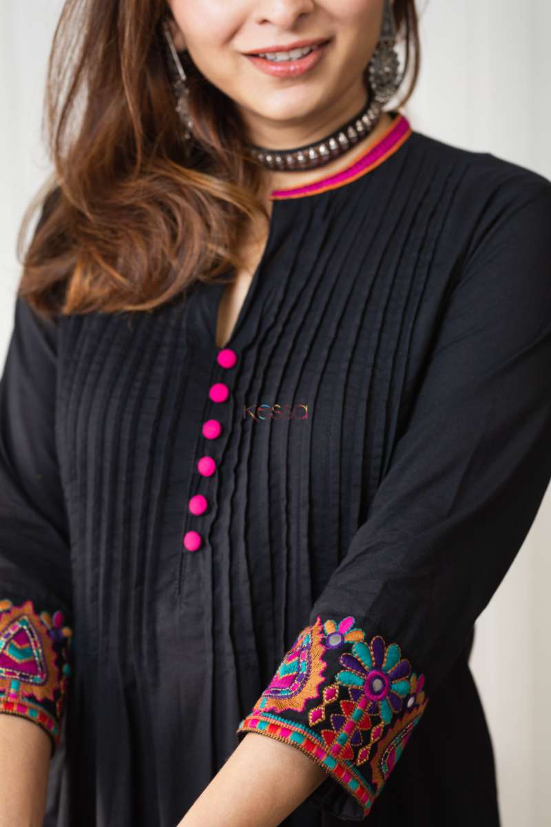 Image for Kusvaa Avdaf77 Shirina A Line Kurta New Closeup