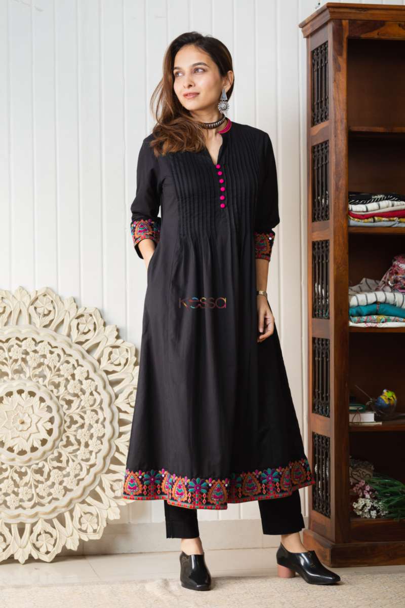 Image for Kusvaa Avdaf77 Shirina A Line Kurta New Front