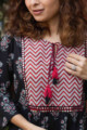 Image for Kusvaa Avdaf84 Daksha A Line Cotton Kurta Neck