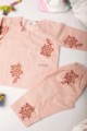 Image for Kusvaa Dek55 Onion Pink Floral Kurta Pajama Front