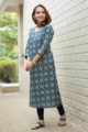 Image for Kusvaa Taf68 Saira Straight Fit Kurta Side