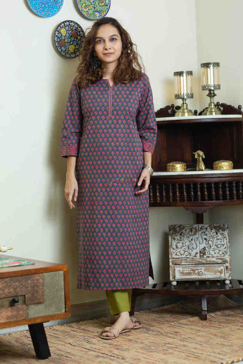 Image for Kusvaa Vcr89 Kashvi Straight Fit Kurta Featured
