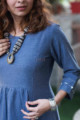 Image for Kusvaa Ws780 Turvi Twirl A Line Kurta With Necklace Closeup