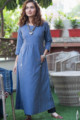 Image for Kusvaa Ws780 Turvi Twirl A Line Kurta With Necklace Front 1