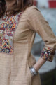 Image for Kusvaa Ws785 Advait Khadi A Line Kurta Sleeves