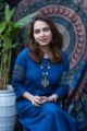 Image for Kusvaa Ws790 Avaloki Handloom A Line Kurta Sitting