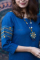 Image for Kusvaa Ws790 Avaloki Handloom A Line Kurta Sleeves