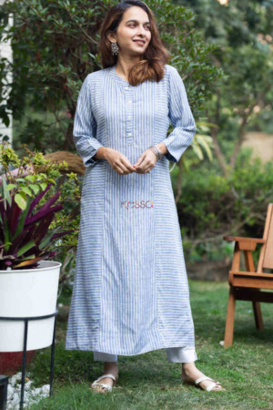 Image for Kusvaa Ws791 Athera South Cotton Handloom Kurta Featured