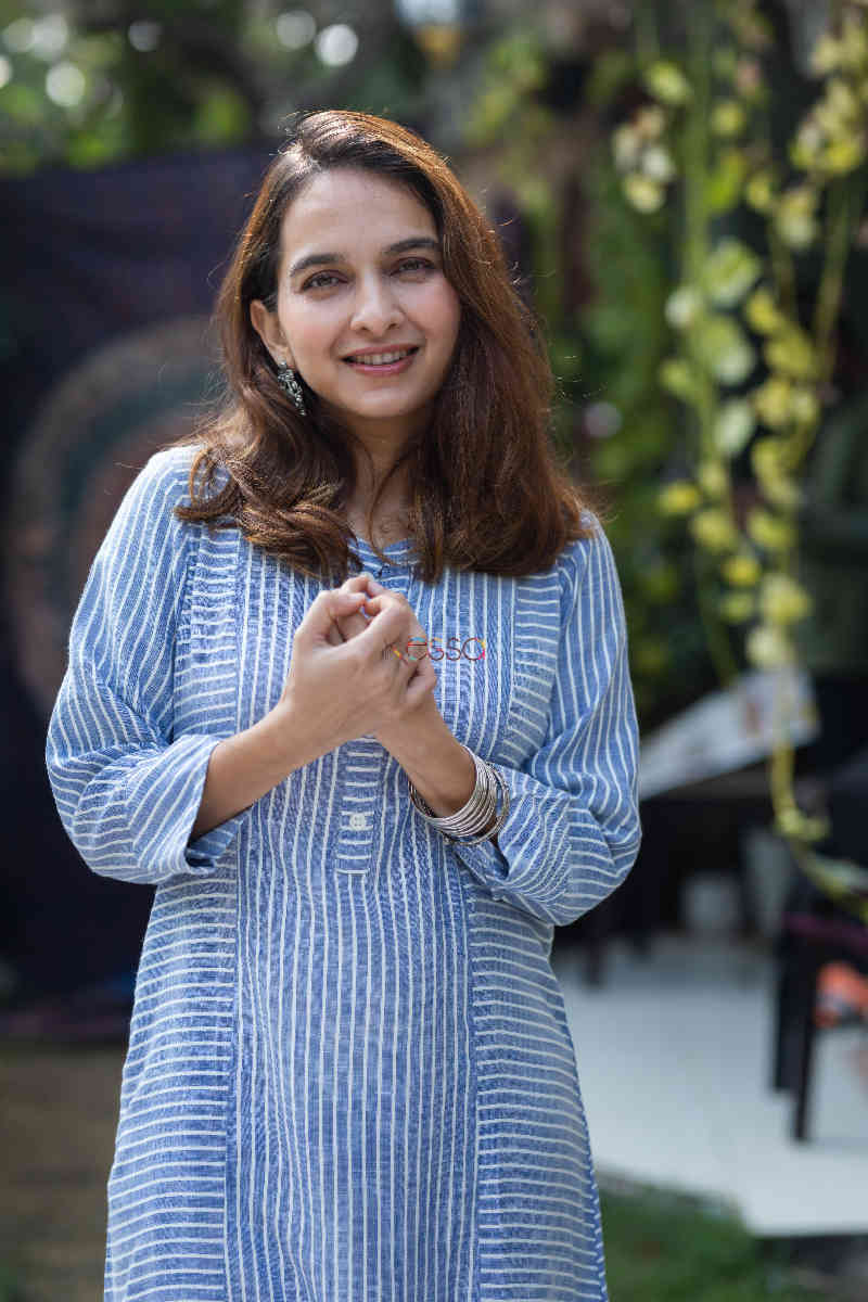 Image for Kusvaa Ws791 Athera South Cotton Handloom Kurta Top