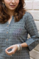 Image for Kusvaa Ws792 Amina South Handloom Straight Fit Kurta 3 Closeup