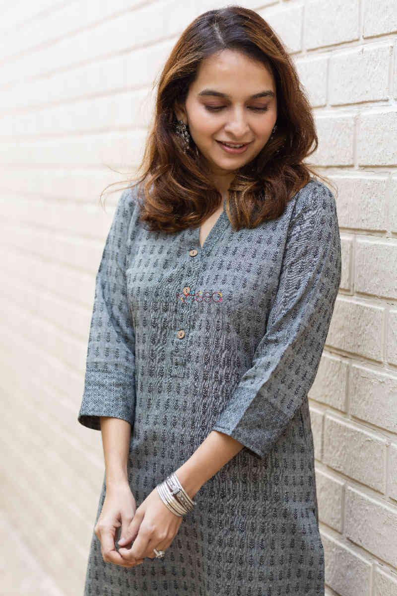 Image for Kusvaa Ws792 Amina South Handloom Straight Fit Kurta 3 Top