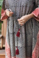 Image for Kusvaa Wsr251 Vyasti Block Printed Kaftan Knot