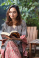 Image for Kusvaa Wsr251 Vyasti Block Printed Kaftan Sitting