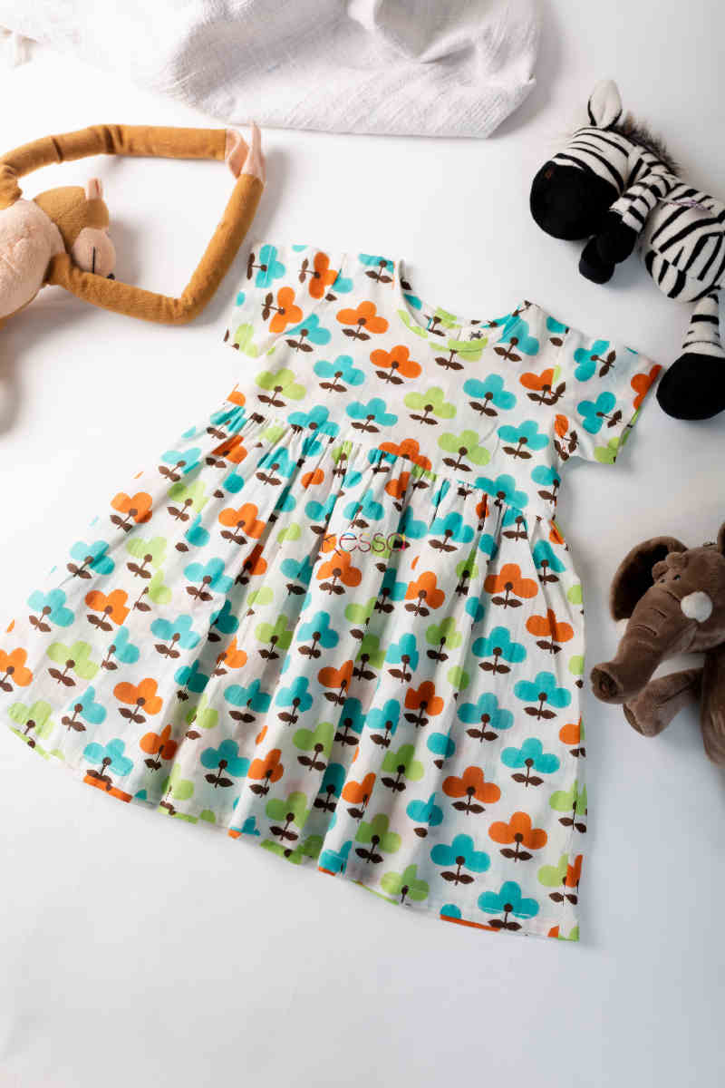 Image for Kusvaa Aj37 Hrimati Kids Cotton Frock Featured