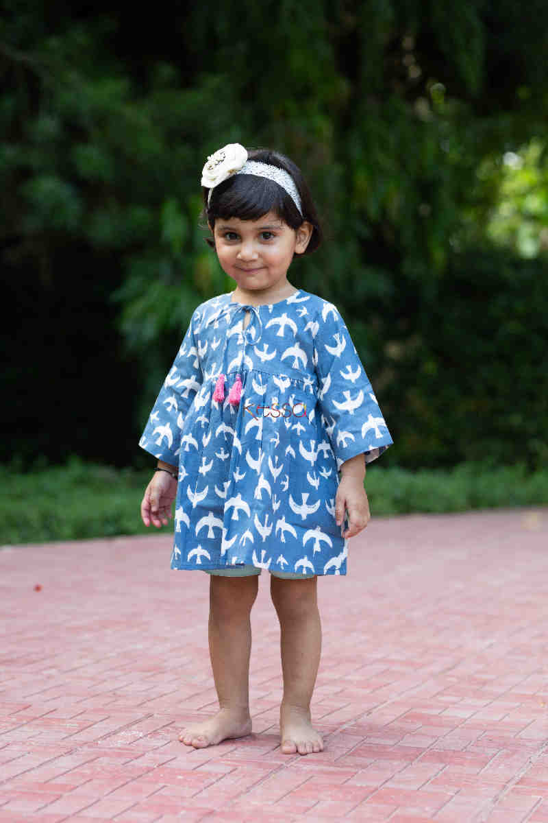 Image for Kusvaa Aj38 Dhira Kids Cotton Frock 1 Featured