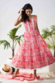 Image for Kusvaa Avdaf90 Enaya Strappy Floral Pink Dress 1 Look 1