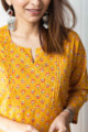 Image for Kusvaa De113 Hrimati Straight Kurta Closeup