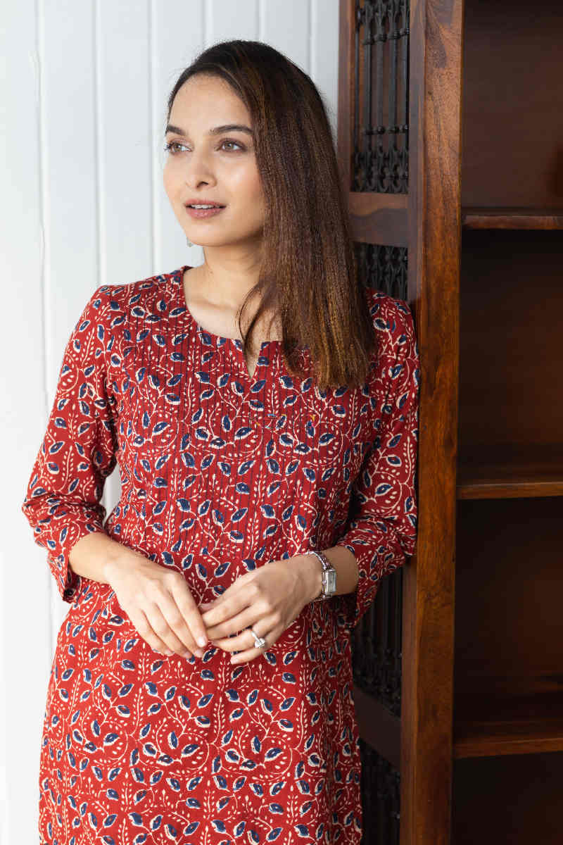 Image for Kusvaa De114 Kantir Straight Wear Kurta Top