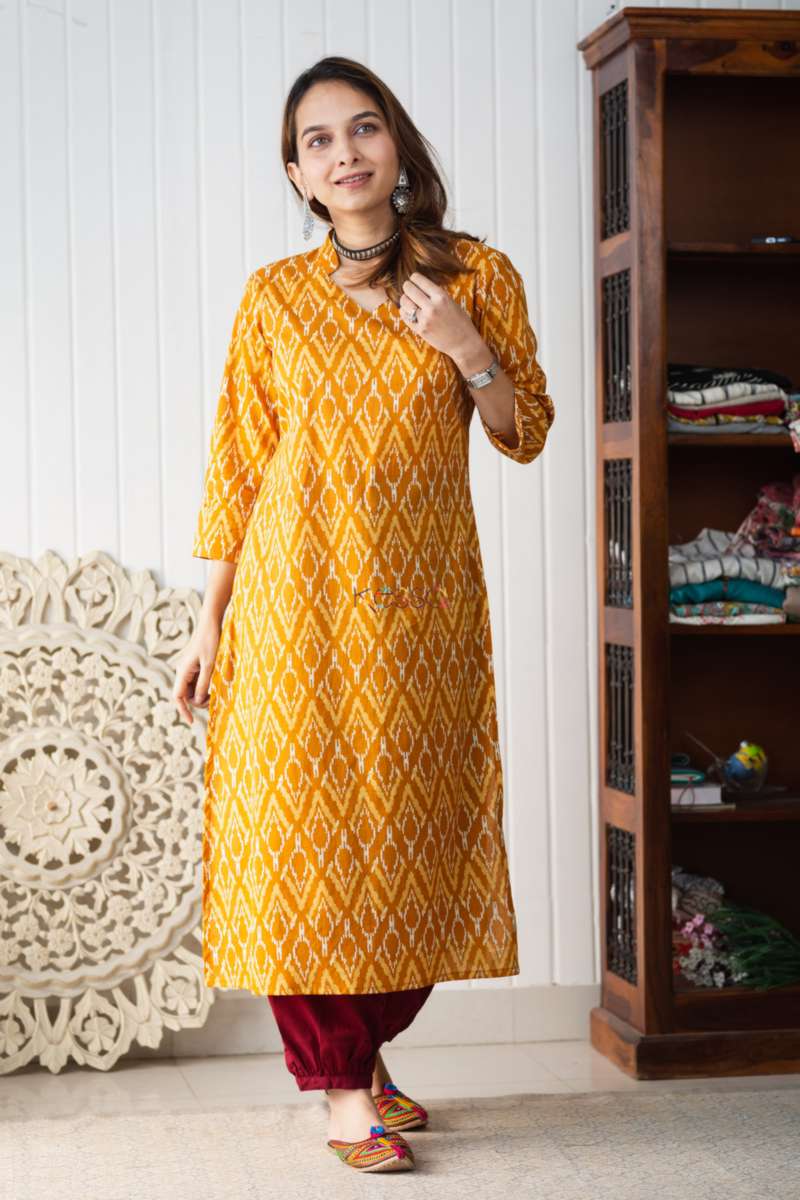Image for Kusvaa Taf70 Charvi Regular Straight Wear Kurta Side