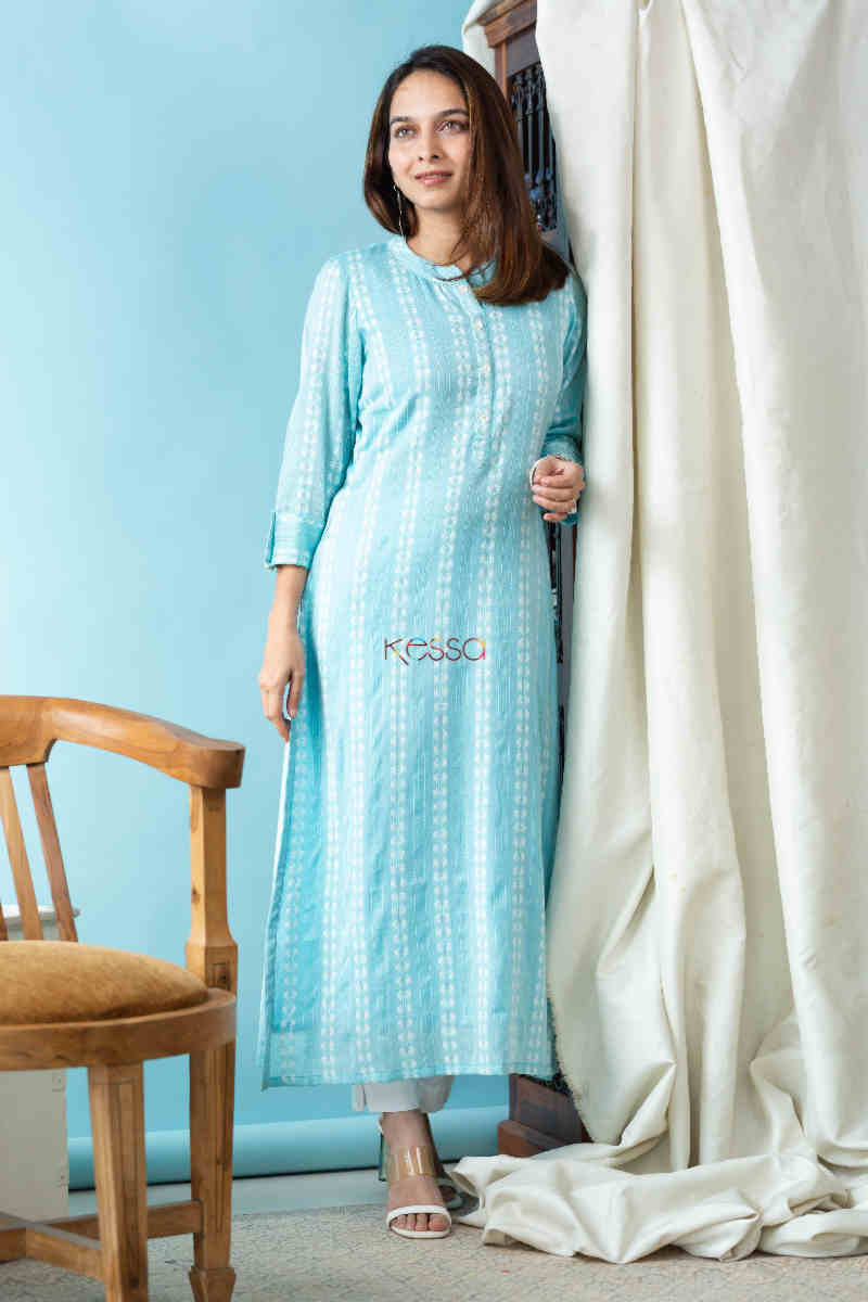 Image for Kusvaa Ws801 Dakshyani Handloom Straight Kurta Front