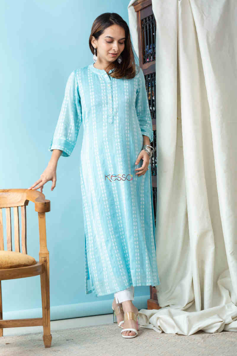 Image for Kusvaa Ws801 Dakshyani Handloom Straight Kurta Look