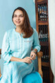 Image for Kusvaa Ws801 Dakshyani Handloom Straight Kurta Sitting 1