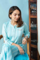 Image for Kusvaa Ws801 Dakshyani Handloom Straight Kurta Sitting