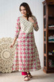 Image for Kusvaa Wsr257 Pushta Hand Block Print Kurta Front