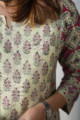 Image for Kusvaa Wsr257 Pushta Hand Block Print Kurta Sleeve