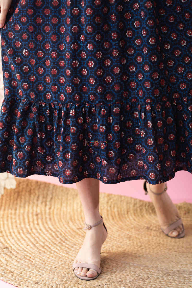 Image for Kusvaa Wsr259 Savstha Block Print Dress Bottom