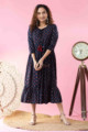 Image for Kusvaa Wsr259 Savstha Block Print Dress Front