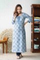 Image for Kusvaa Wsr260 Tristha Block Print Kurta Look
