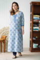 Image for Kusvaa Wsr260 Tristha Block Print Kurta Side