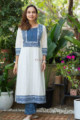 Image for Kusvaa Avdaf92 Kalamala Cotton Dobby Kurta Pant Set Look