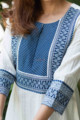 Image for Kusvaa Avdaf92 Kalamala Cotton Dobby Kurta Pant Set Sleeves