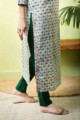 Image for Kusvaa De118 Mrinal Block Print Straight Fit Kurta Slit