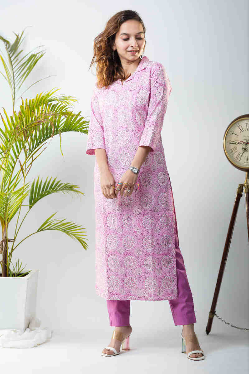 Image for Kusvaa De119 Sarbani Casual Straight Kurta Side