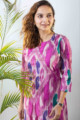 Image for Kusvaa De122 Muktida Ikkat Print Regular Wear Kurta Top