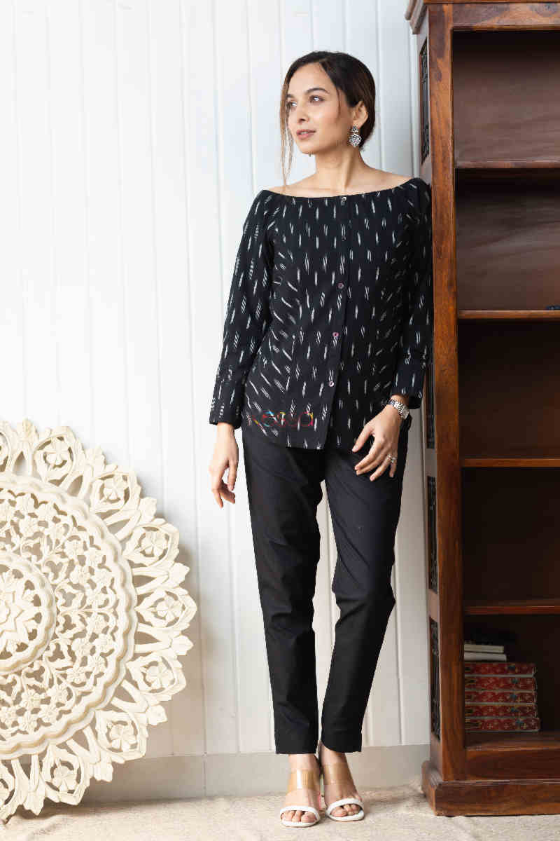 Image for Kusvaa Kcb46 Shyla Ikaat Short Top Front