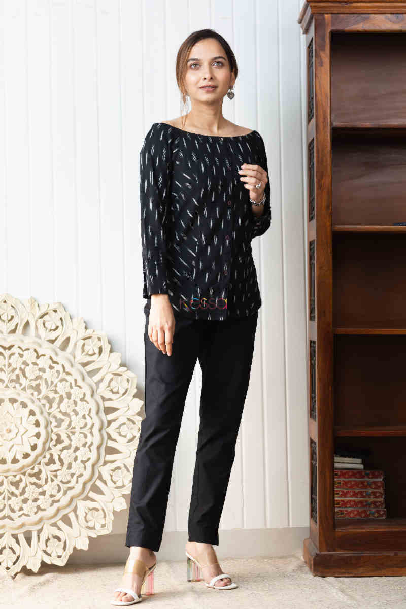 Image for Kusvaa Kcb46 Shyla Ikaat Short Top Side