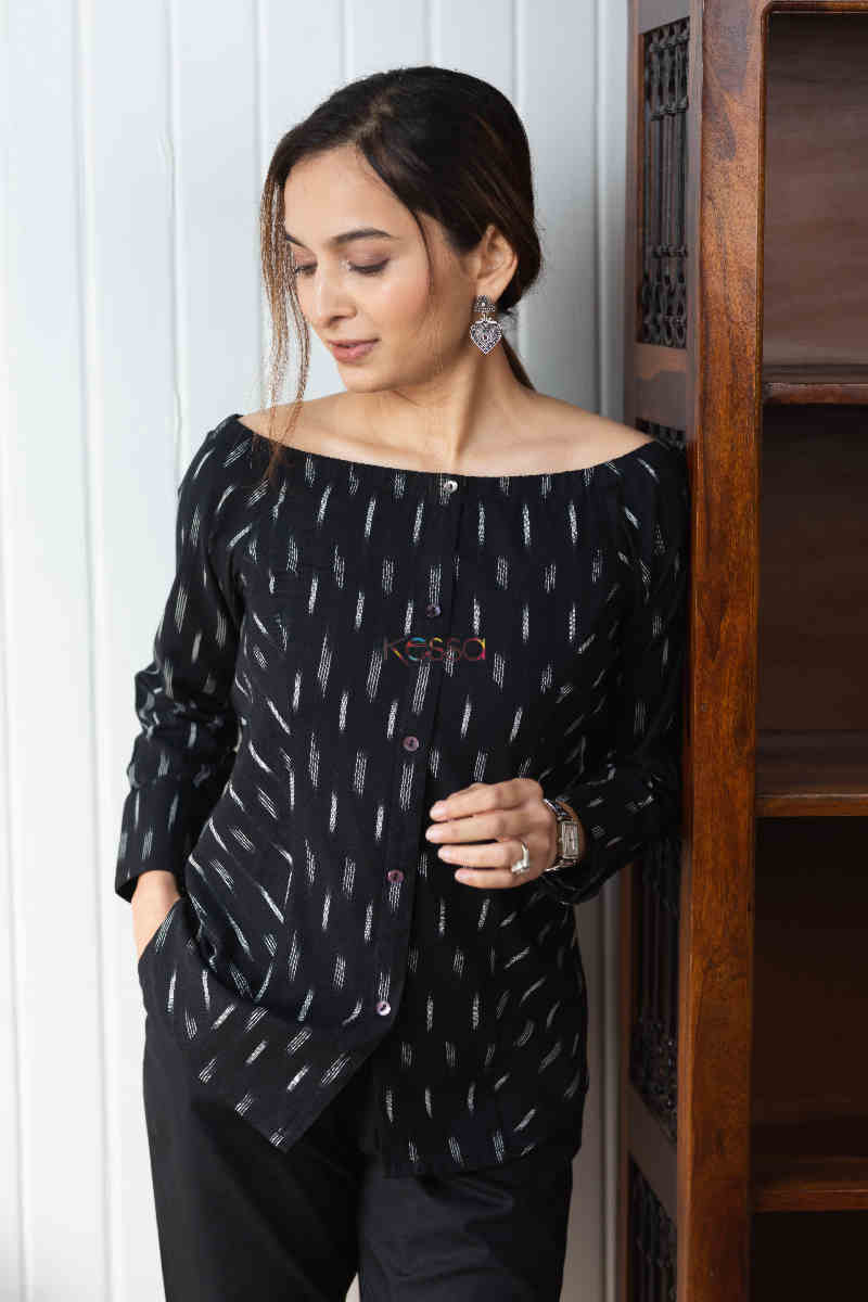 Image for Kusvaa Kcb46 Shyla Ikaat Short Top Top
