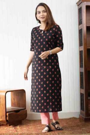 Image for Kusvaa Taf74 Anuka Regular Wear Straight Kurta Featured