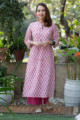 Image for Kusvaa Vcr96 Kirati Handblock Print Straight Kurta Look
