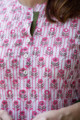 Image for Kusvaa Vcr96 Kirati Handblock Print Straight Kurta Neck