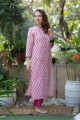 Image for Kusvaa Vcr96 Kirati Handblock Print Straight Kurta Side